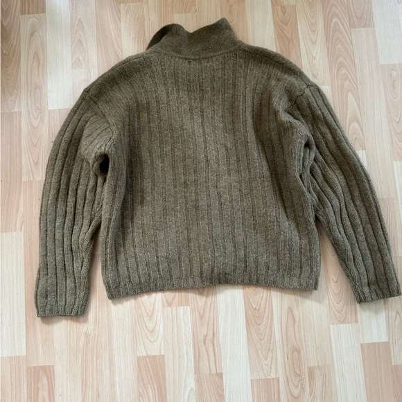 Simons Brown Rib Knit Sweater - Picture 6 of 7